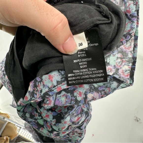 Isabel Marant Étoile Floral Skirt Naomi Skirt in Multicolor Size 36 - Picture 5 of 5